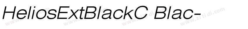 HeliosExtBlackC Blac字体转换